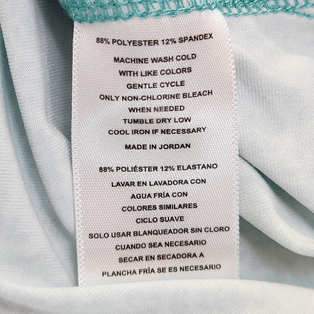 Hickey Freeman Golf Mens Teal Floral‎ Print Performance Polo Shirt Size Large L - Picture 8 of 9